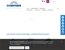 Tablet Screenshot of dorfner-gruppe.de